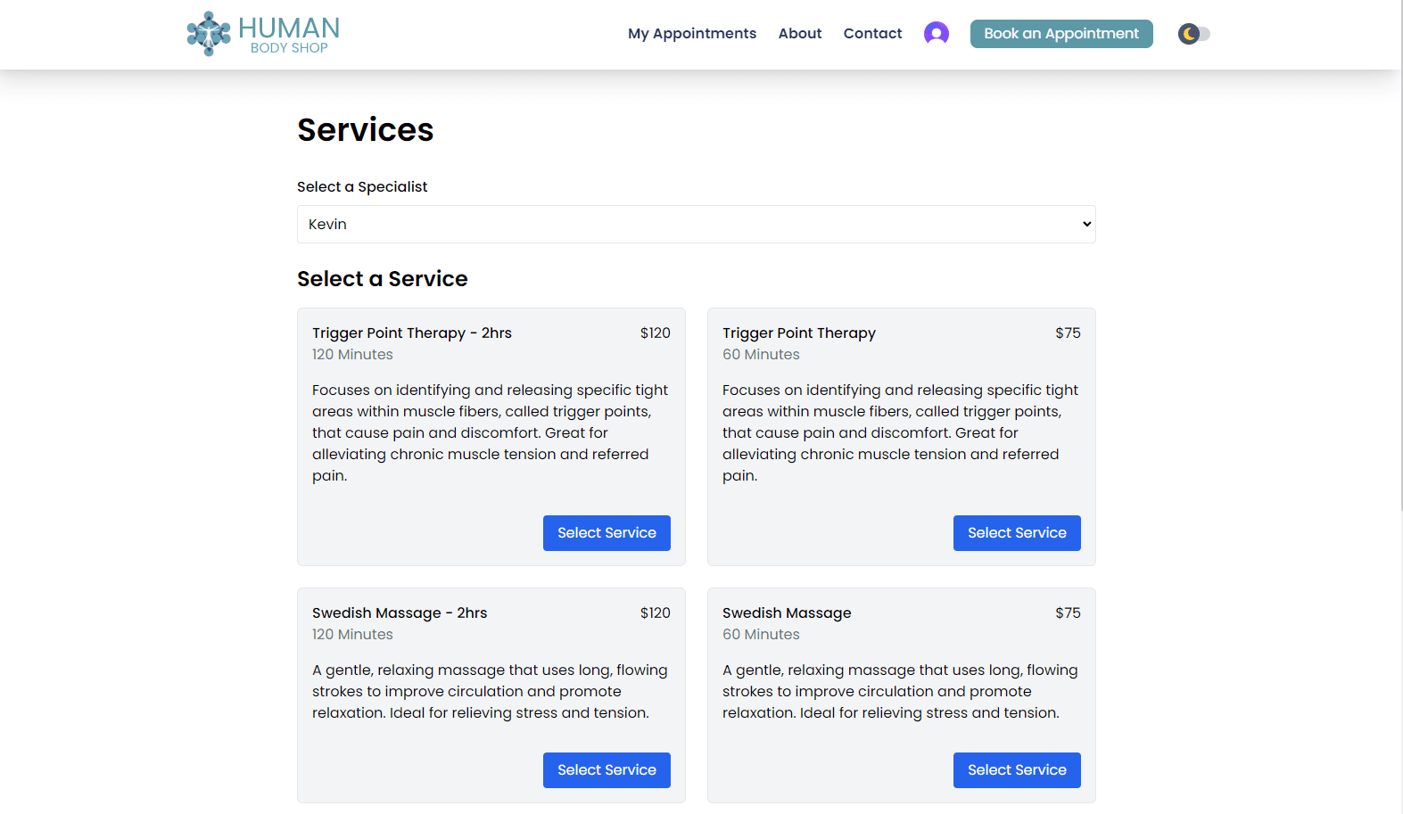 Picture of booking flow